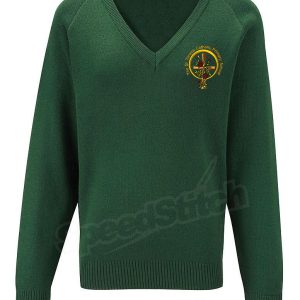 St Teresa's Knitted V-Neck Jumper