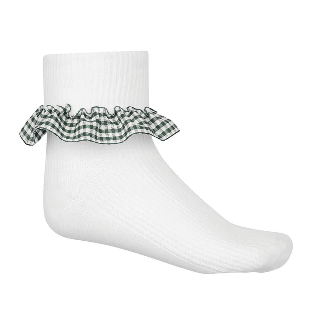 Gingham Ankle Socks 3pk