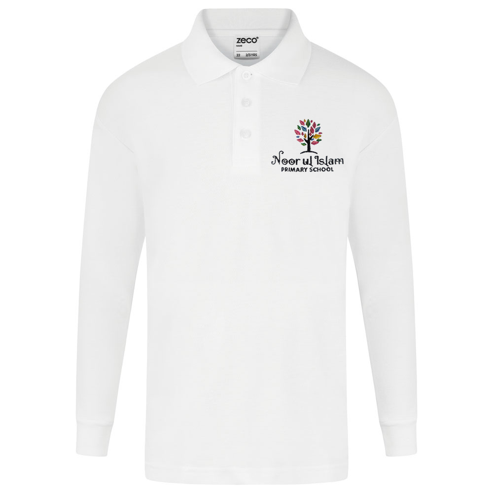 Noor Ul Islam Long Sleeve Polo Shirt