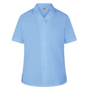 Short Sleeve Revere Blouse 2 pk